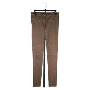 J. Crew Women's Chino Pants Olive Green Stretch Skinny Preppy Twill Trousers 25